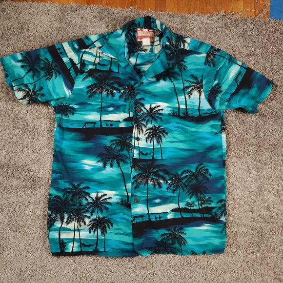 RJC Other - RJC Hawaiian Button Shirt Mens Medium Short Sleeve Pocket Aloha Made in USA